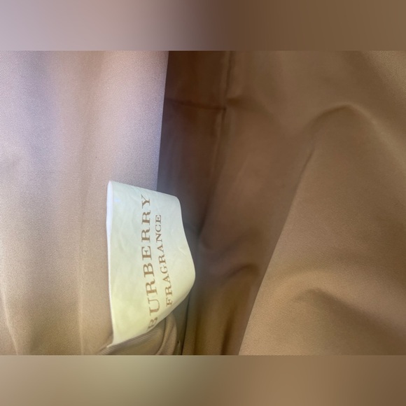 Burberry Fragrance Polyester PVC Tan Nova Check Messenger Bag Crossbody Unisex - Picture 9 of 11
